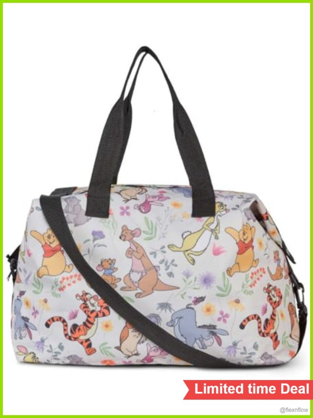 Disney Winnie the Pooh Weekender Duffel Bag Polyester Travel Gym